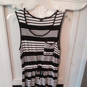 Black and White Stripped Dress